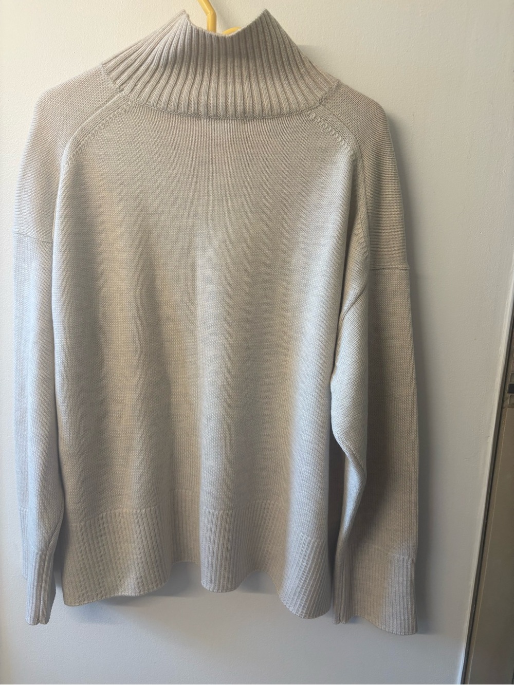 Babaton Light Gray Turtleneck Sweater
